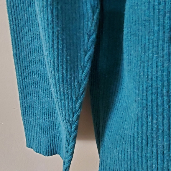 Lane Bryant Teal Turtleneck - Picture 3 of 7